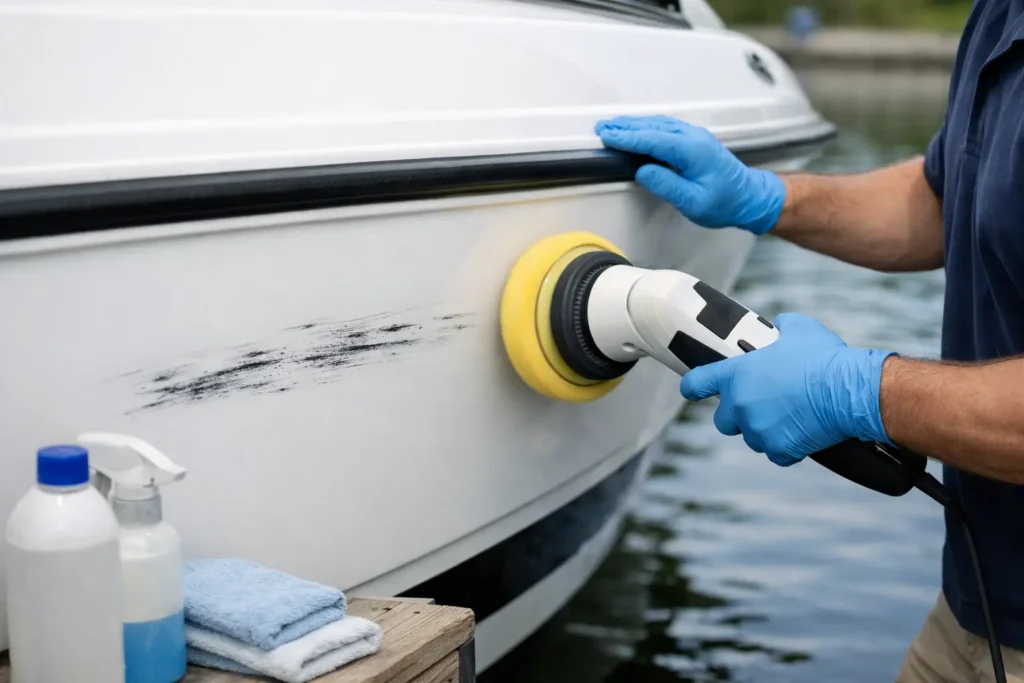 How to Remove Dock Rash Without Harming Gelcoat
